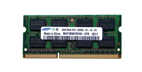 Samsung 2GB (1x 2GB) DDR3-1066 PC3-8500 1.5V DR x8 204-pin SODIMM RAM Module