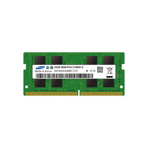Samsung 32GB (1x 32GB) DDR4-2666 PC4-21300 1.2V DR x8 ECC 260-pin SODIMM RAM Module