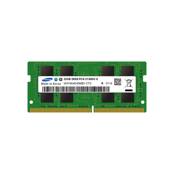 Crucial 32GB DDR4-3200 DR x8 ECC SODIMM M474A4G43BB1-CWE
