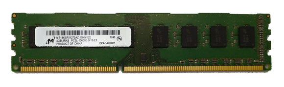 Micron 4GB (1x 4GB) DDR3L-1600 PC3L-12800 1.35V / 1.5V DR x8 ECC 240-pin EUDIMM RAM Module