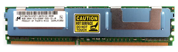 Micron 8GB (1x 8GB) DDR2-667 PC2-5300 1.8V DR x4 ECC Fully Buffered 240-pin FB-DIMM RAM Module