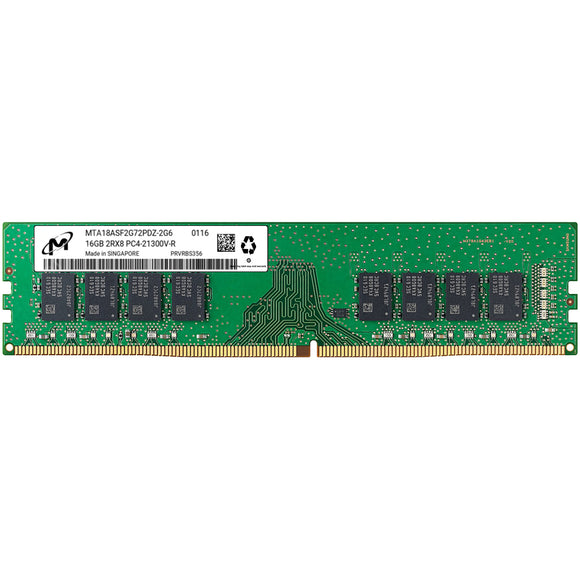 Micron 1x 16GB DDR4-2666 RDIMM PC4-21300V-R Dual Rank x8 Module