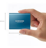Samsung T5 2TB Portable External SSD with 30cm USB 3.1 Type-C & Type-A Cable