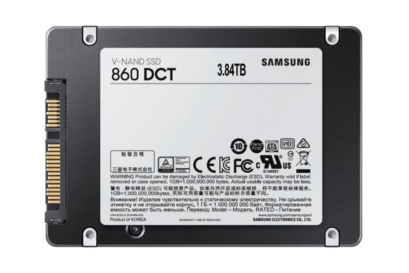 Samsung 860 DCT 3.84TB SSD Delivering optimized performance, value and reliability for read-intensive applications. 3 Years Warranty