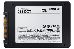 Samsung 983 DCT 1.92TB SSD High performance, highly reliable and secure NVMe U.2 SSD designed for servers that need enhanced data reliability 3 WTY