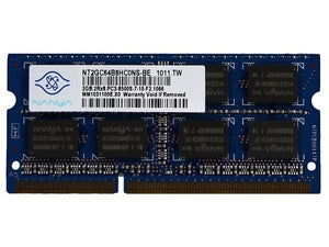 Nanya 2GB (1x 2GB) DDR3-1066 PC3-8500 1.5V x8 204-pin SODIMM RAM Module
