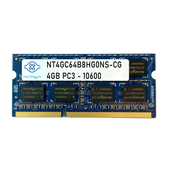Nanya 4GB (1x 4GB) CL9 DDR3-1333 PC3-10600 1.5V 204-pin SODIMM RAM Module