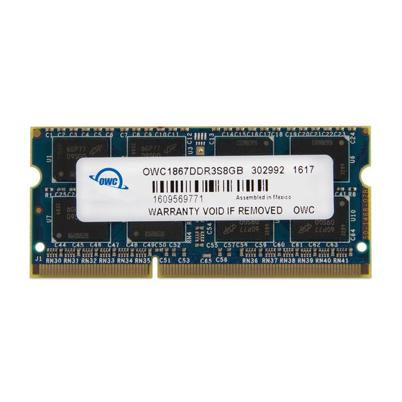 OWC 8GB (1x 8GB) CL11 DDR3L-1866 PC3L-14900 1.35V / 1.5V DR x8 204-pin SODIMM RAM Module
