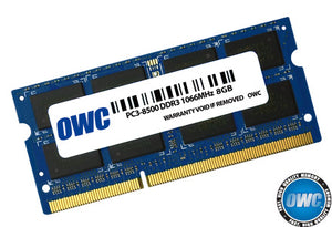 OWC 8GB (1x 8GB) DDR3-1066 PC3-8500 1.5V DR x8 204-pin SODIMM RAM Module for Mac (or PC)