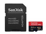 SanDisk Extreme Pro 64GB UHS-I U3 4K Video microSD Card w/ SD Adapter