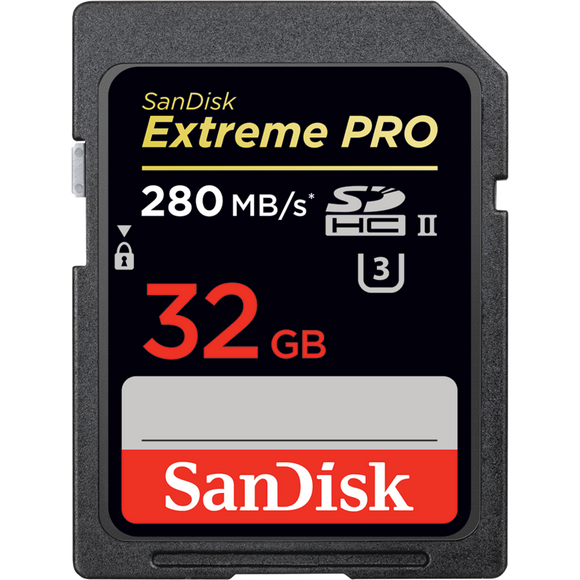SanDisk Extreme Pro 32GB UHS-II U3 4K Video SD Card
