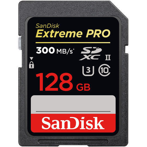 SanDisk Extreme Pro 128GB UHS-II U3 4K Video SD Card