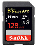 SanDisk Extreme Pro 128GB SD UHS-I U3 4K Video SD Card