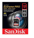 SanDisk Extreme Pro 128GB SD UHS-I U3 4K Video SD Card