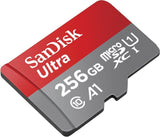 SanDisk Ultra 256GB UHS-I U1 Full HD Video microSD Card w/ SD Adapter