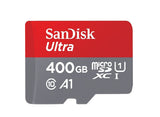 SanDisk Ultra 400GB UHS-I U1 Full HD Video microSD Card w/ SD Adapter