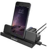 ORICO 4-Port USB3.0 Universal Docking Station for Cellphone and Tablet with 1M USB3.0 Cable