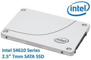 Intel DC S4610 2.5" 1.92TB SSD SATA3 6Gbps 3D2 TCL 7mm 560R/510W MB/s 97K/47K IOPS 3xDWPD 2 Mil Hrs MTBF Data Center Server 5yrs Wty ~HBI-S4600-1.92TB