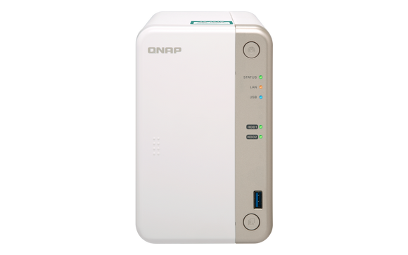 QNAP TS-251B-4G NAS, 2BAY (NO DISK), CEL-J3355, 4GB, USB, GbE(1), PCIe(1), TWR, 2YR