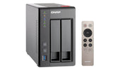 QNAP TS-251+-2G, NAS Server, 2 BAY, 2GB, CEL QC-2.0GHz, USB, GbE(2), TWR, 2YR