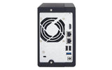 QNAP TS-251+-2G, NAS Server, 2 BAY, 2GB, CEL QC-2.0GHz, USB, GbE(2), TWR, 2YR