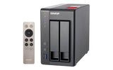 QNAP TS-251+-2G, NAS Server, 2 BAY, 2GB, CEL QC-2.0GHz, USB, GbE(2), TWR, 2YR