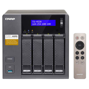 QNAP TS-453A 4 Bay NAS Server, 4GB RAM, Cel-QC 1.6Ghz, 4x GbE, 2 Years Warranty LS