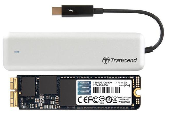 Transcend Jetdrive 825 960GB AHCI PCIe 3.0 x2 SSD for Mid 2013-2017 Macs (includes tools and enclosure)