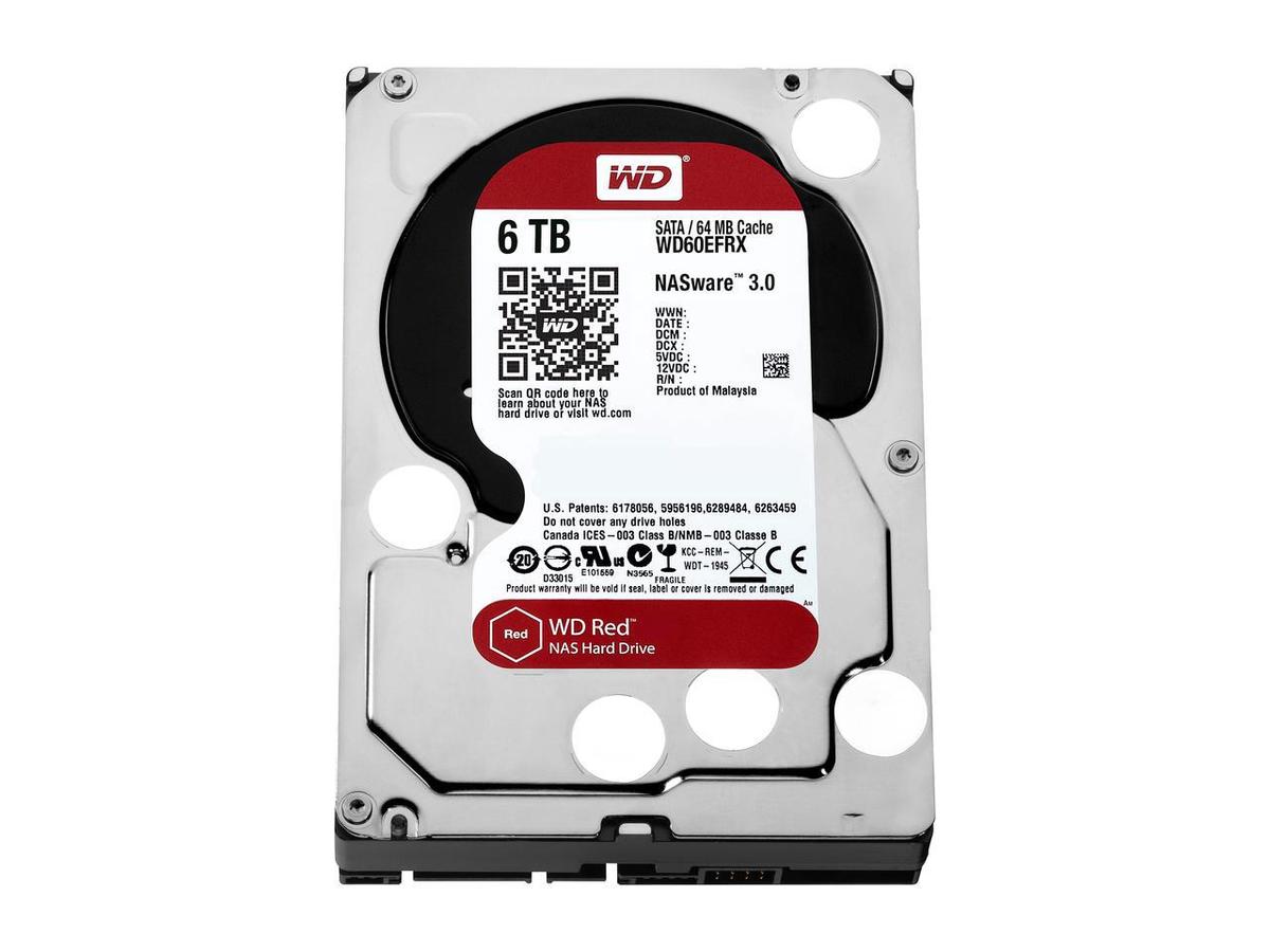 WD Red 6TB 5400RPM 64MB Cache SATA 6.0Gb/s 3.5-inch NAS Internal