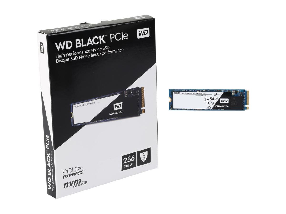 WD Black 256GB NVMe PCIe x4 80mm (2280) Internal SSD