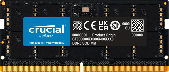 Crucial 8GB (1x 8GB) DDR5-4800 PC5-38400 262-pin SO-DIMM RAM Module