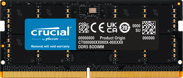 Crucial 16GB DDR5-4800 （32GB ※16GB×2) Crucial 16GB DDR5 RAM, 4800MHz CL40 Desktop Memory, UDIMM