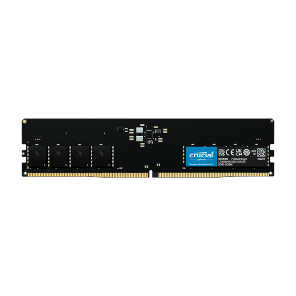 Crucial 8GB (1x 8GB) DDR5-4800 PC5-38400 288-pin UDIMM RAM Module