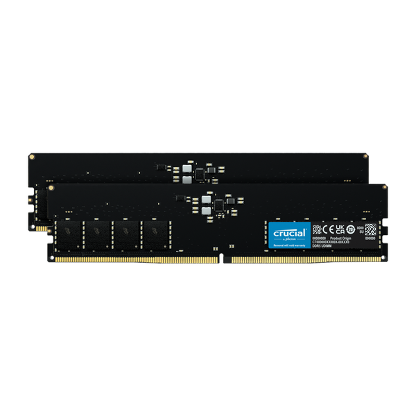 Crucial 16GB DDR5-4800 UDIMM 16GB x 2枚 Crucial 16GB DDR5 RAM Kit (2x8GB), 4800MHz (PC5-38400) CL40